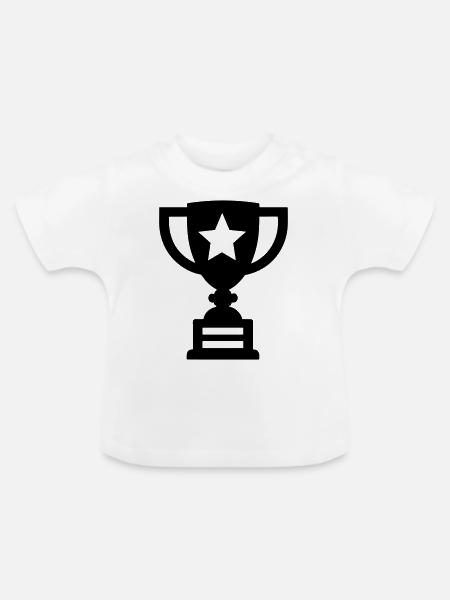 Trophäe - Baby Bio-T-Shirt mit Rundhals - Weiß