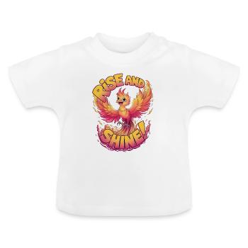 Debout - T-shirt bio col rond Bébé - blanc - Devant