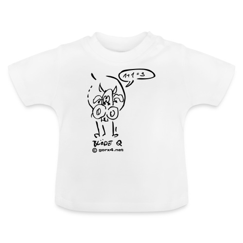 blöde Q [ Kuh ] - Baby Bio-T-Shirt mit Rundhals