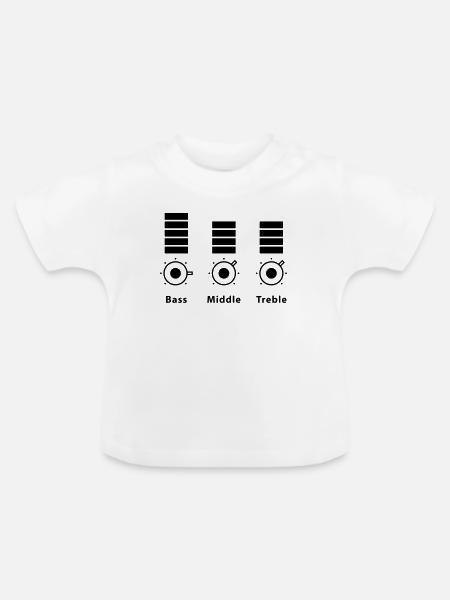 mixer - Baby Bio-T-Shirt mit Rundhals - Weiß