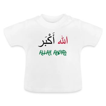 Allah Akbar - Baby Bio-T-Shirt mit Rundhals - Weiß - Vorne
