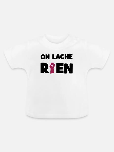 Wir verlieren nichts! - Baby Bio-T-Shirt mit Rundhals - Weiß