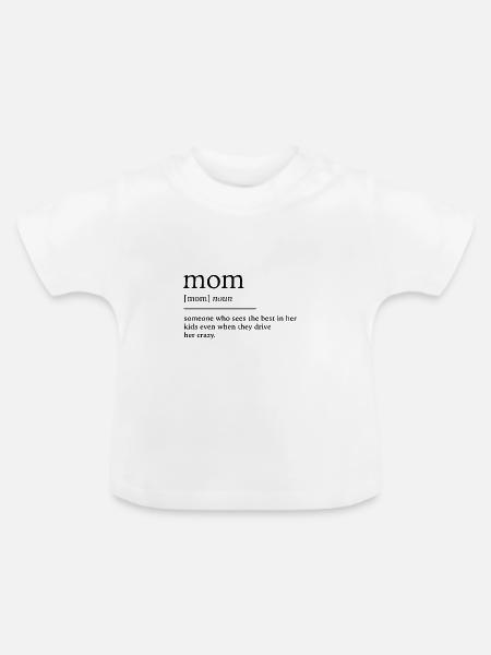 Mutter - Baby Bio-T-Shirt mit Rundhals - Weiß