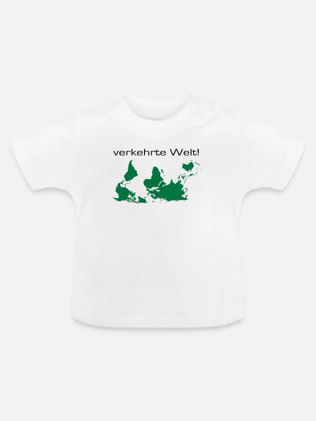 verkehrte welt - Baby Bio-T-Shirt mit Rundhals - Weiß