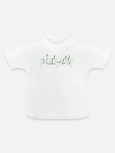 DEEJAY PFEILE SW - Baby Bio-T-Shirt mit Rundhals - Weiß