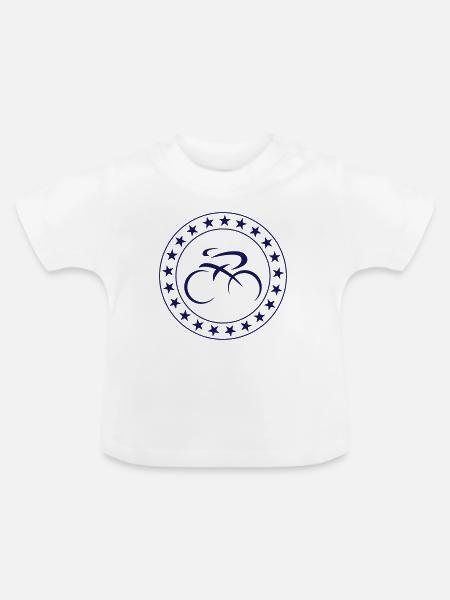 Cycling - Baby Bio-T-Shirt mit Rundhals - Weiß