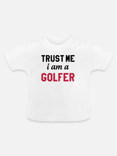 Golf - Baby Bio-T-Shirt mit Rundhals - Weiß