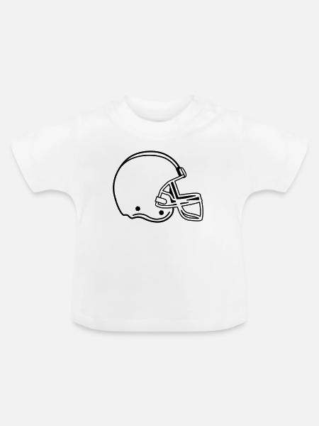 Rugby - Baby Bio-T-Shirt mit Rundhals - Weiß