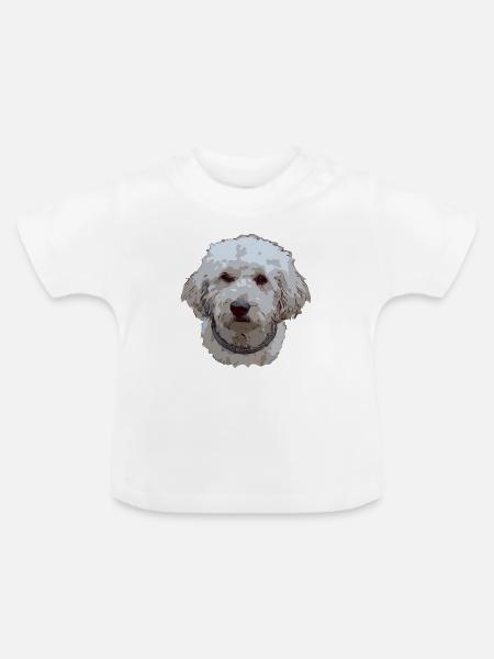 don1 3 - Baby Bio-T-Shirt mit Rundhals - Weiß