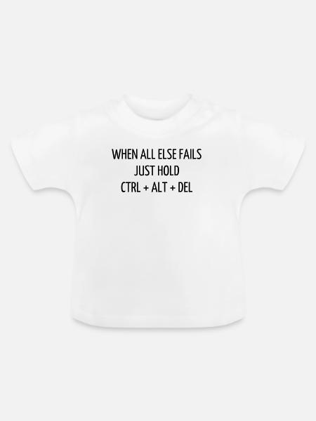 Zitat / Geek / Gaming / Videospiele / Nerd - Baby Bio-T-Shirt mit Rundhals - Weiß