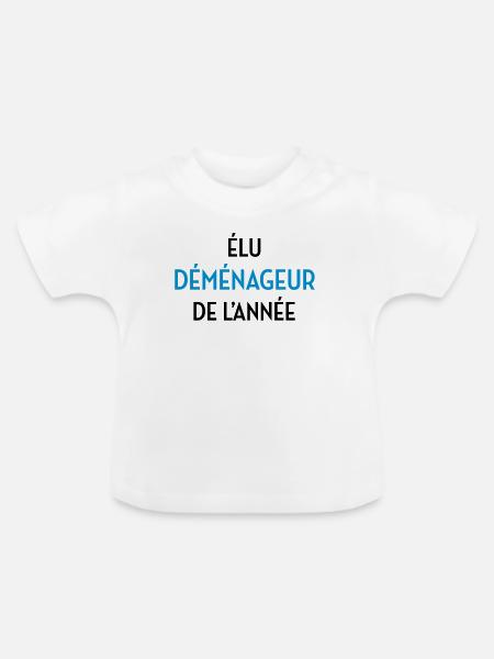 frachtführer / möbelpacker / mover / bewegen - Baby Bio-T-Shirt mit Rundhals - Weiß