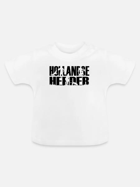IPO Hollandse Herder - Baby Bio-T-Shirt mit Rundhals - Weiß