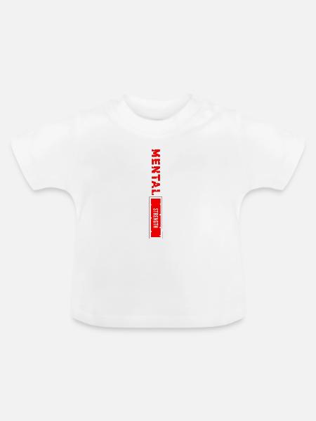 Helles regionales Street-Art-Design - Baby Bio-T-Shirt mit Rundhals - Weiß