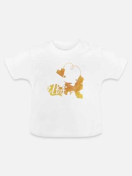 Elba - Baby Bio-T-Shirt mit Rundhals - Weiß