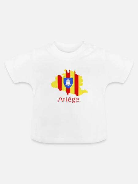 Ariège - Baby Bio-T-Shirt mit Rundhals - Weiß