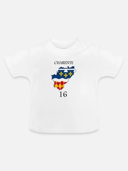 Charente - Baby Bio-T-Shirt mit Rundhals - Weiß