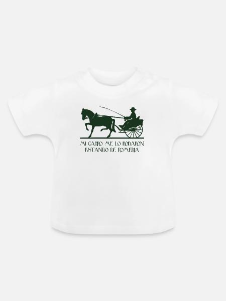 Mein Wagen - Baby Bio-T-Shirt mit Rundhals - Weiß
