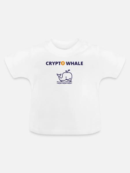 Krypto-Wal - Baby Bio-T-Shirt mit Rundhals - Weiß