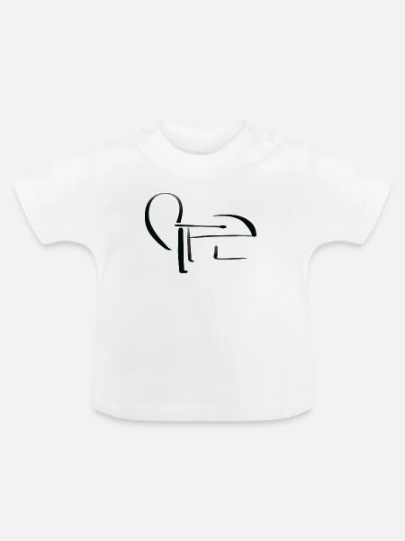 By Heart - Baby Bio-T-Shirt mit Rundhals - Weiß