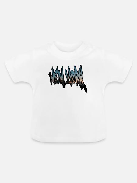 Ny - Baby Bio-T-Shirt mit Rundhals - Weiß