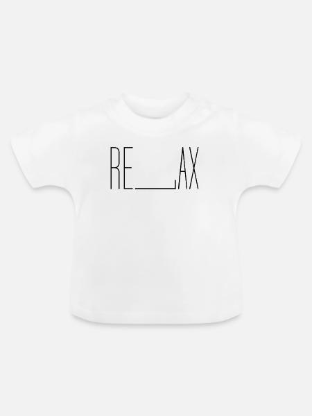 Relax - Baby Bio-T-Shirt mit Rundhals - Weiß