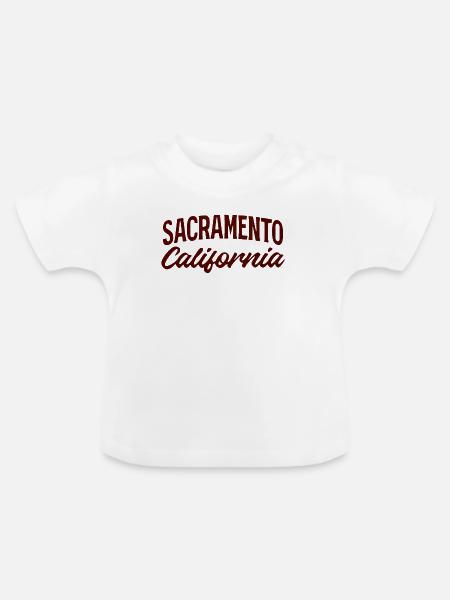 Sacramento Script California Tee - Baby Bio-T-Shirt mit Rundhals - Weiß