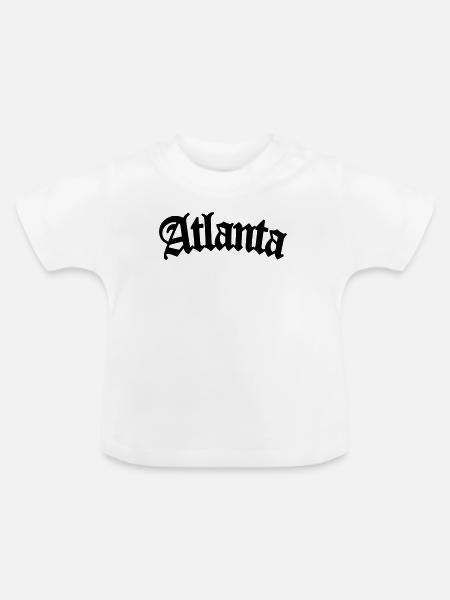 atlanta - Baby Bio-T-Shirt mit Rundhals - Weiß