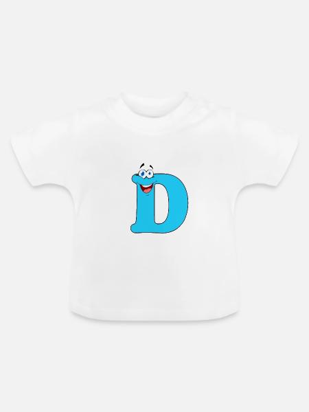D - Baby Bio-T-Shirt mit Rundhals - Weiß