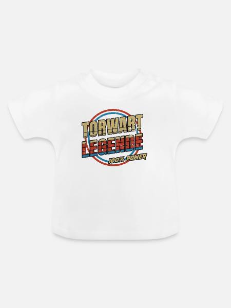 Torwart Legende - Baby Bio-T-Shirt mit Rundhals - Weiß