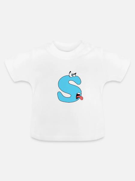 S - Baby Bio-T-Shirt mit Rundhals - Weiß