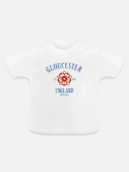 GLOUCESTER England - Baby Bio-T-Shirt mit Rundhals - Weiß
