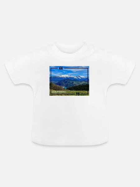 Der Monteynard-See 120323 - Baby Bio-T-Shirt mit Rundhals - Weiß
