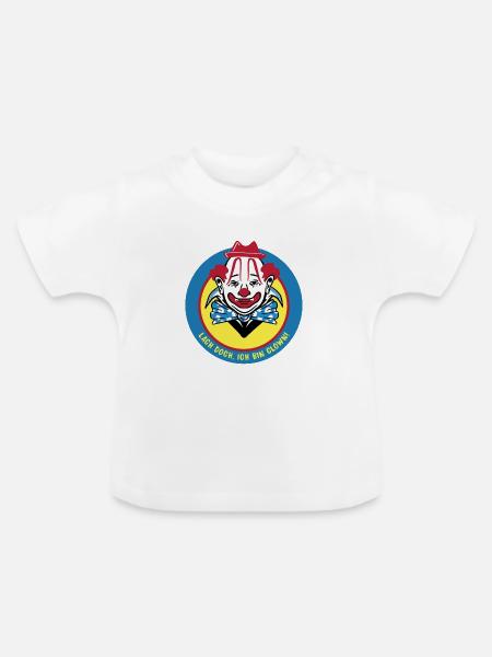 Clown Design - Baby Bio-T-Shirt mit Rundhals - Weiß