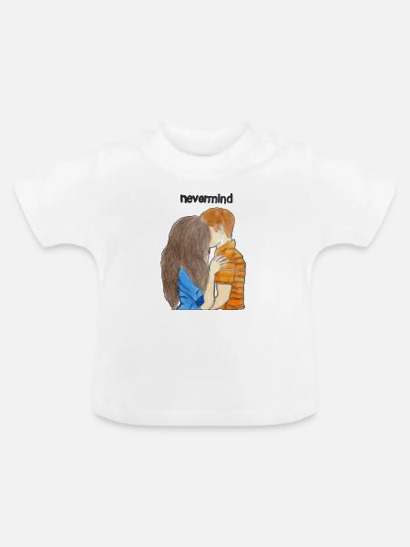 nevermind - Baby Bio-T-Shirt mit Rundhals - Weiß