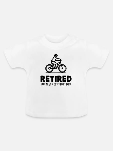 Rentner Ruhestand Statement Lebensabend Pensionist - Baby Bio-T-Shirt mit Rundhals - Weiß