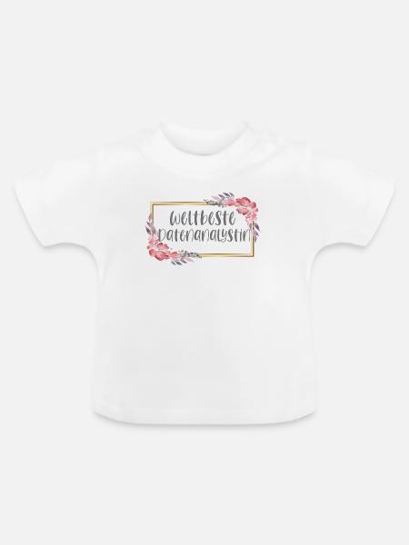 Datenanalystin Datenanalyse Geschenk - Baby Bio-T-Shirt mit Rundhals - Weiß