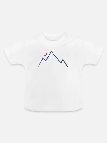 Mountain Sun - Baby Bio-T-Shirt mit Rundhals - Weiß
