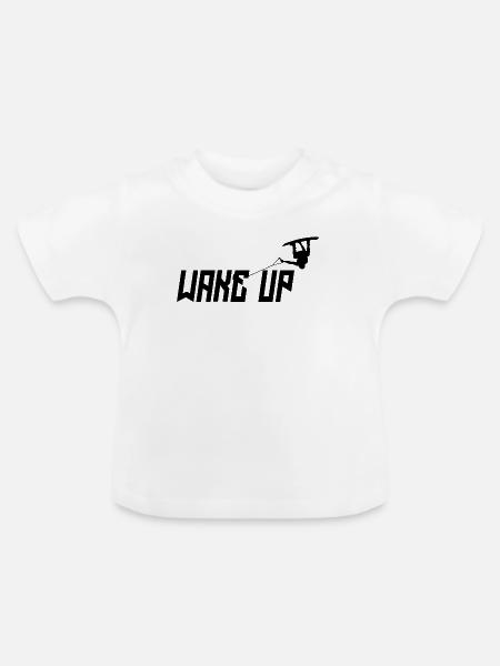 Kitesurfer Statement Stunt Wakeboard Wellenreiten - Baby Bio-T-Shirt mit Rundhals - Weiß