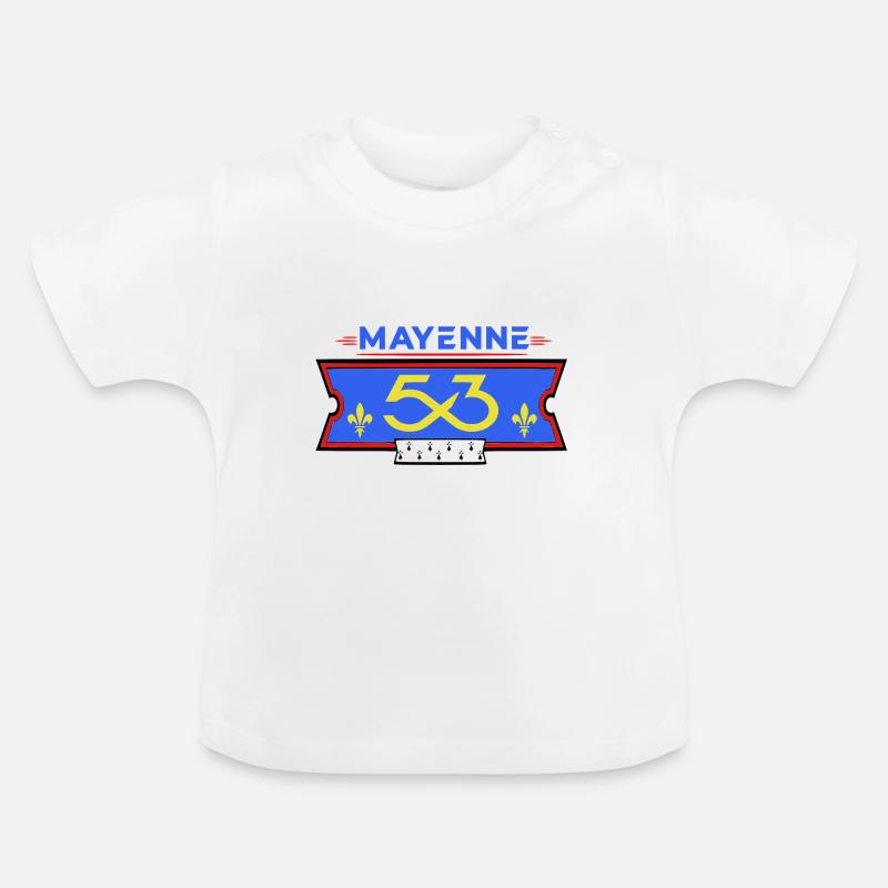 Mayenne - Baby Bio-T-Shirt mit Rundhals - Weiß