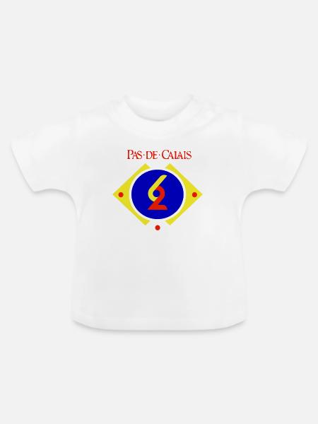 Pas de Calais - Baby Bio-T-Shirt mit Rundhals - Weiß