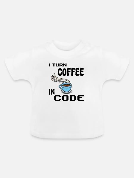 Code Programmierer Skripting Statement Developer - Baby Bio-T-Shirt mit Rundhals - Weiß