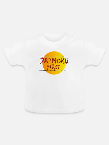Daimoku First - Baby Bio-T-Shirt mit Rundhals - Weiß