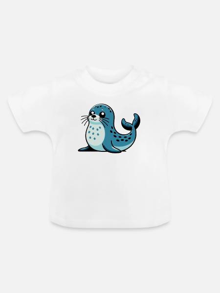 Siegel - Baby Bio-T-Shirt mit Rundhals - Weiß