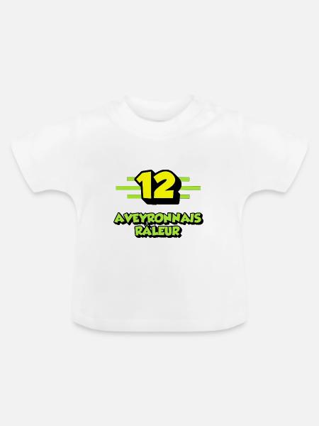 Beschwerde Aveyron - Baby Bio-T-Shirt mit Rundhals - Weiß