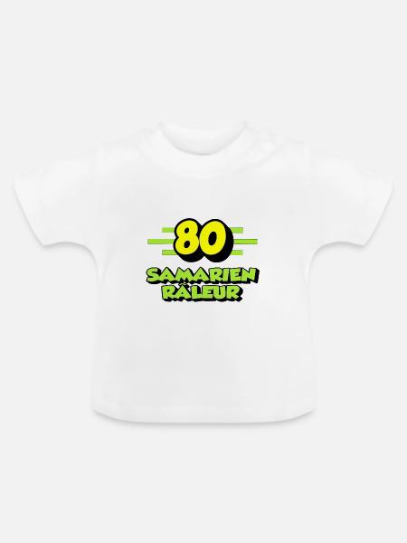 Klagender Samarianer - Baby Bio-T-Shirt mit Rundhals - Weiß