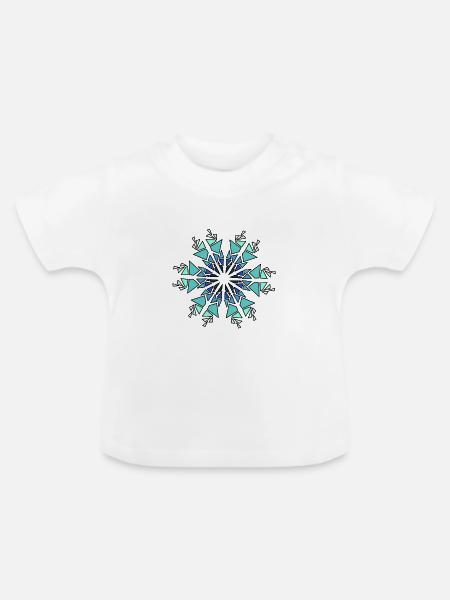 Ornament - Baby Bio-T-Shirt mit Rundhals - Weiß
