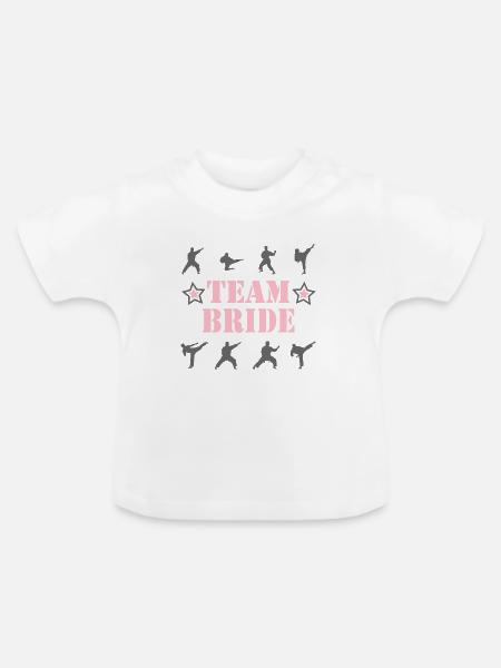 TEAM BRIDE - Baby Bio-T-Shirt mit Rundhals - Weiß