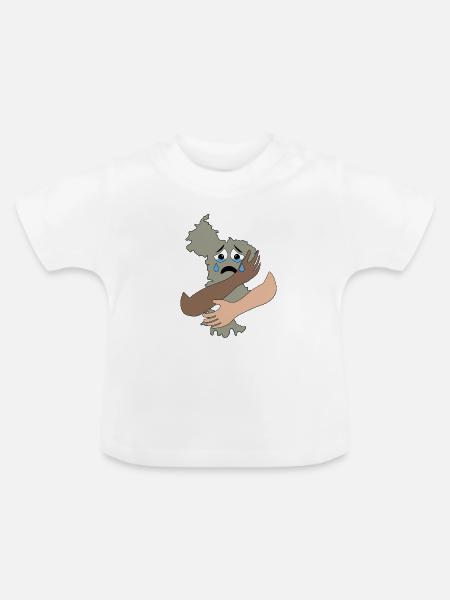 MAYOTTE - Baby Bio-T-Shirt mit Rundhals - Weiß