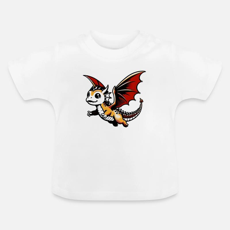 Dragon - T-shirt bio col rond Bébé - blanc