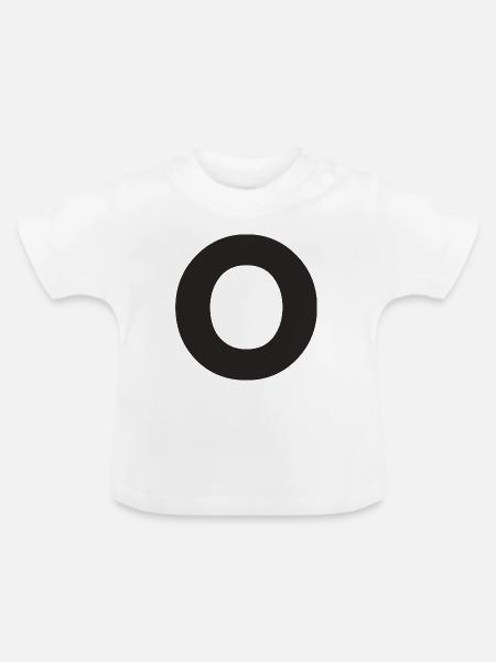 O - Baby Bio-T-Shirt mit Rundhals - Weiß